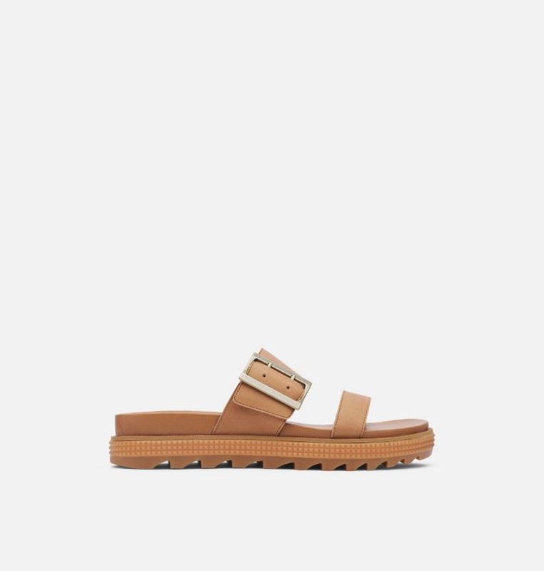 Womens Slides Brown - Sorel Roaming™ Buckle - 067-ZQGJNY